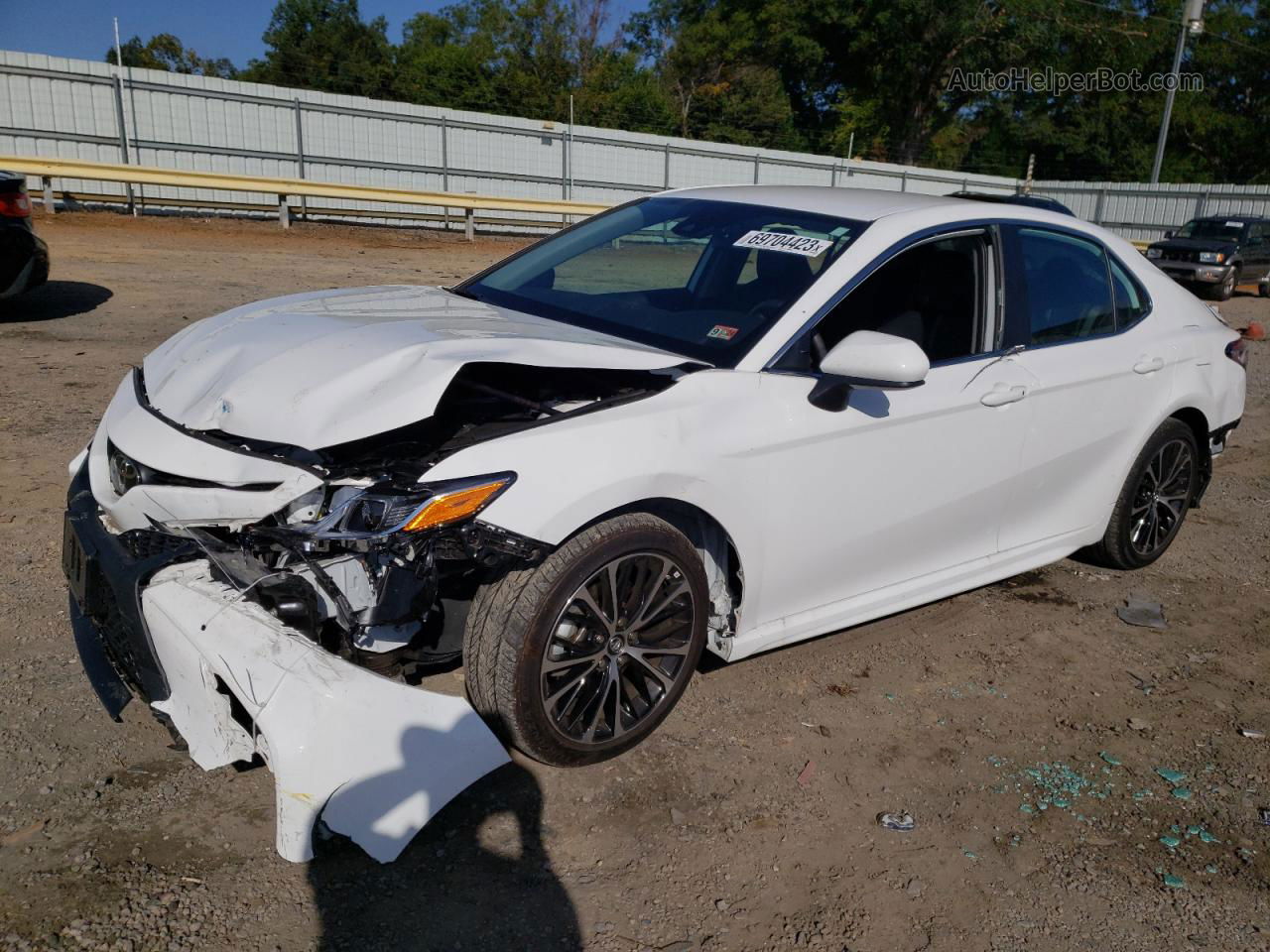 2019 Toyota Camry L White vin: 4T1B11HK4KU294222