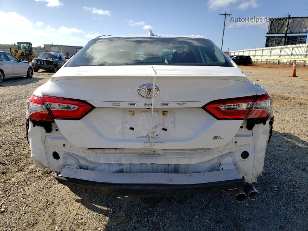 2019 Toyota Camry L White vin: 4T1B11HK4KU294222