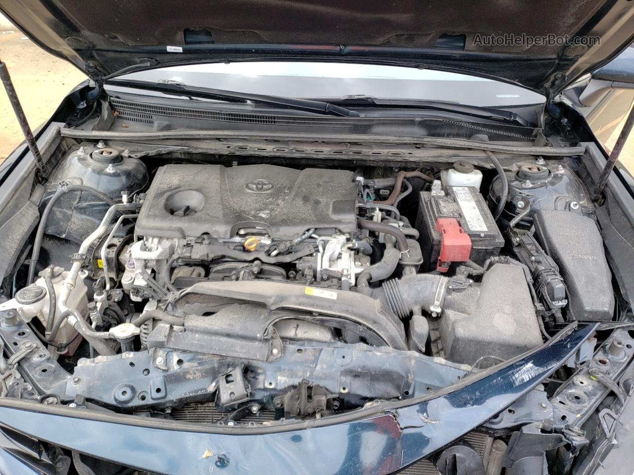 2019 Toyota Camry L Синий vin: 4T1B11HK4KU696452