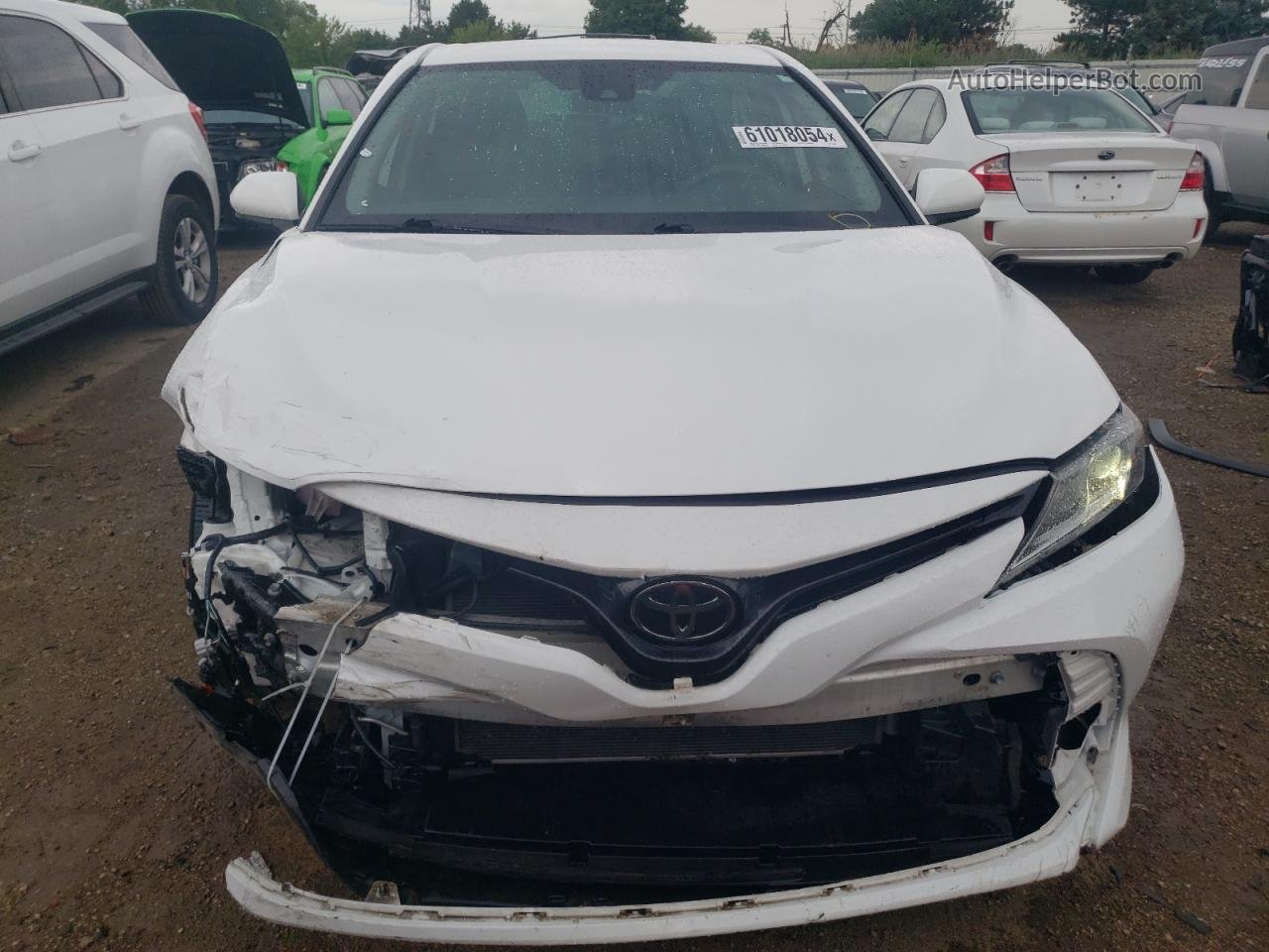 2019 Toyota Camry L White vin: 4T1B11HK4KU718062