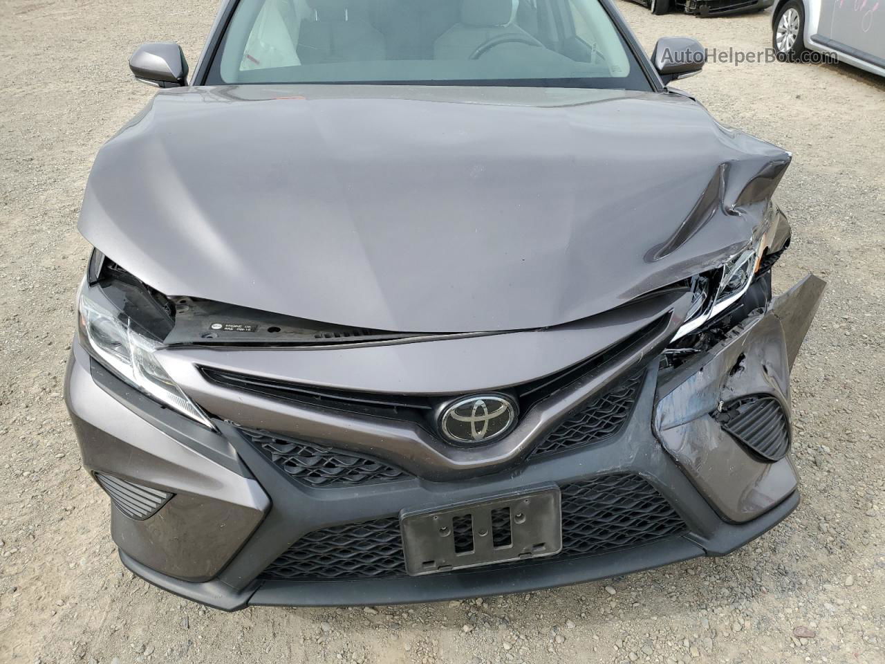 2019 Toyota Camry L Gray vin: 4T1B11HK4KU721849