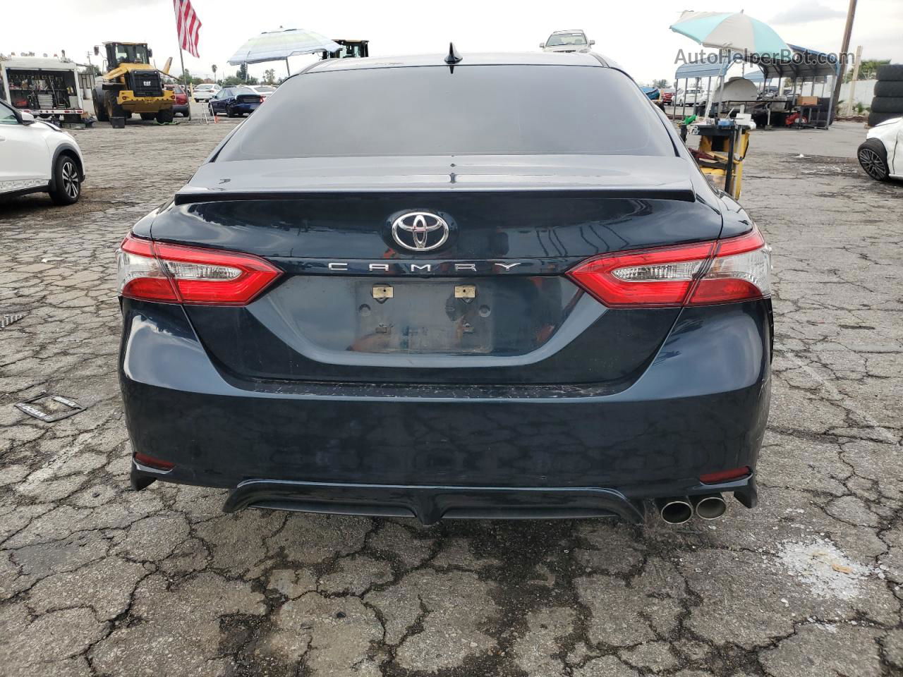 2019 Toyota Camry L Синий vin: 4T1B11HK4KU727036