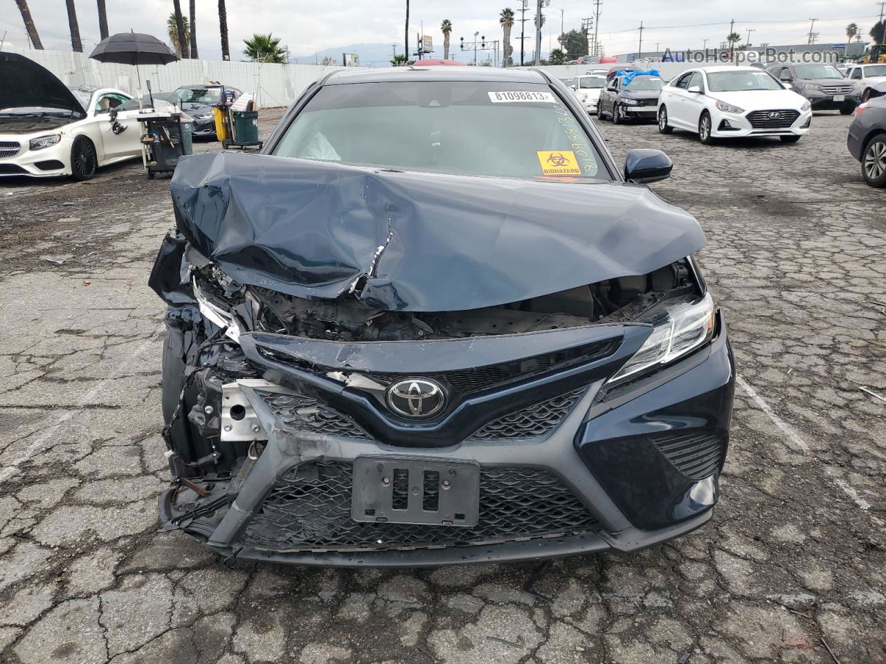 2019 Toyota Camry L Blue vin: 4T1B11HK4KU727036