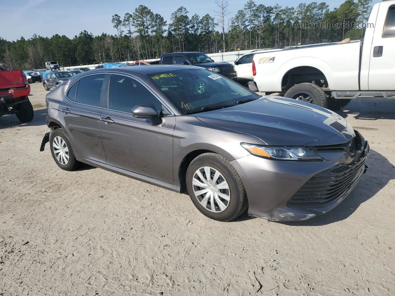 2019 Toyota Camry L Gray vin: 4T1B11HK4KU776477