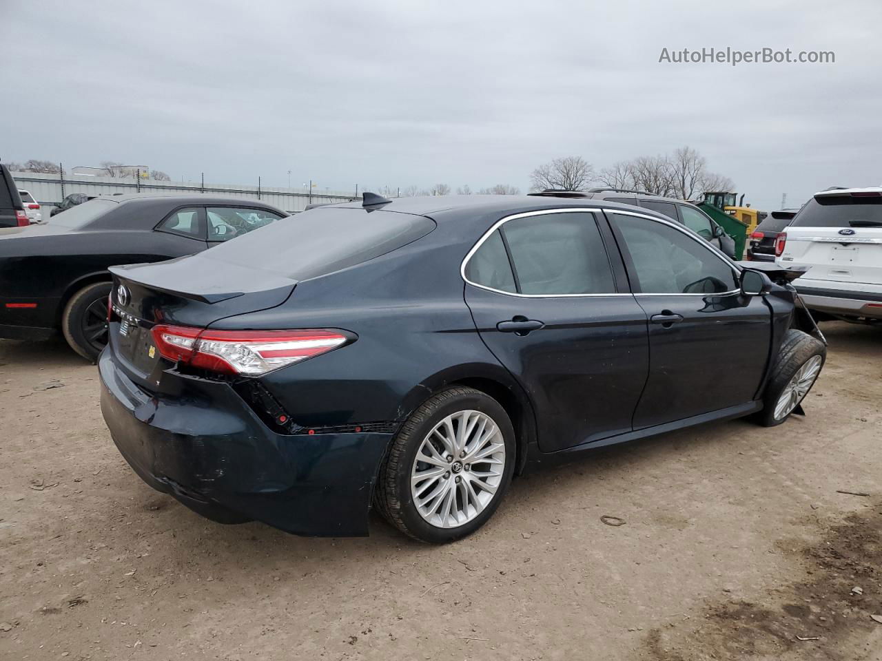 2019 Toyota Camry L Синий vin: 4T1B11HK4KU779881