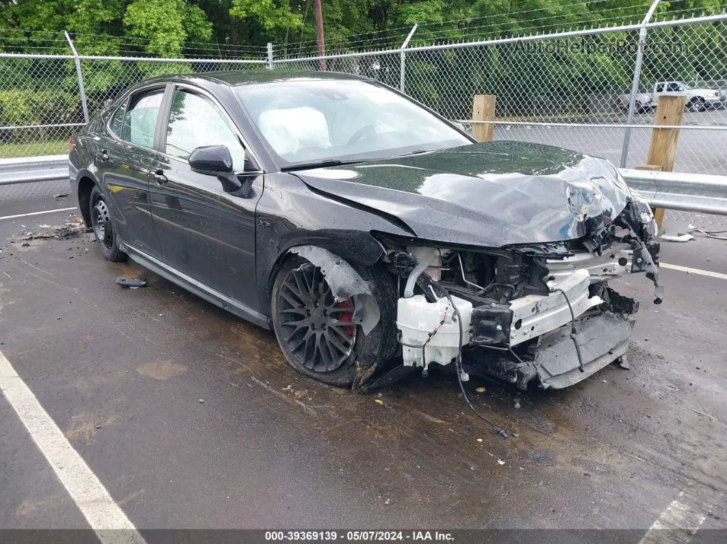 2019 Toyota Camry Se Black vin: 4T1B11HK4KU788242