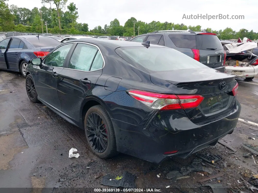 2019 Toyota Camry Se Black vin: 4T1B11HK4KU788242