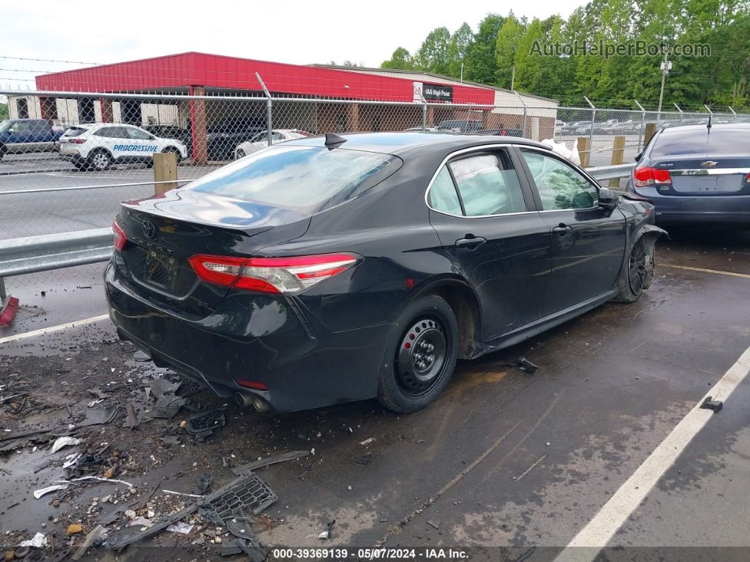 2019 Toyota Camry Se Black vin: 4T1B11HK4KU788242