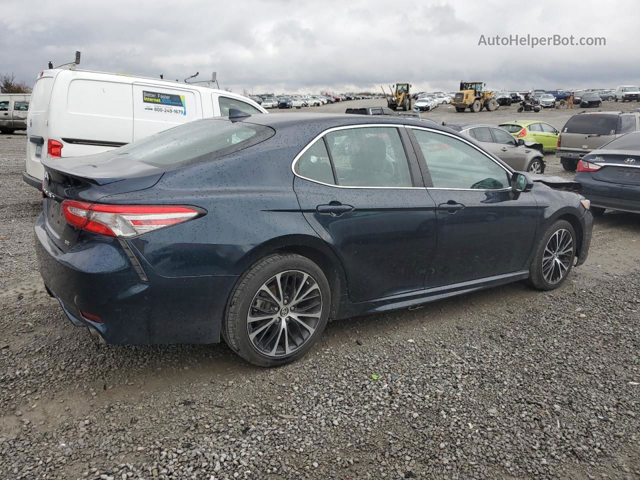 2019 Toyota Camry L Синий vin: 4T1B11HK4KU788483