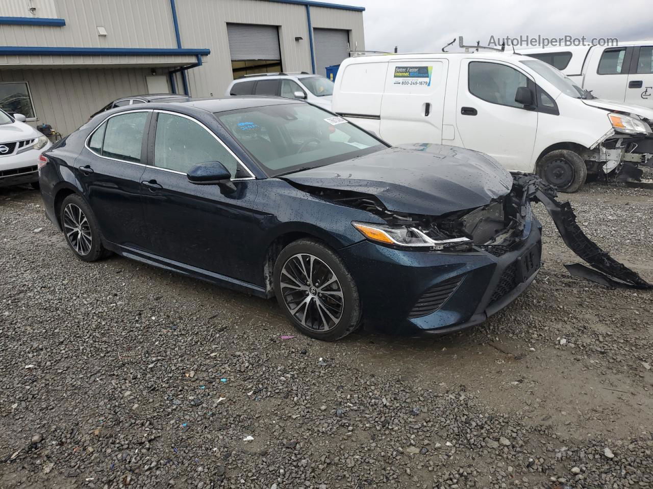 2019 Toyota Camry L Синий vin: 4T1B11HK4KU788483