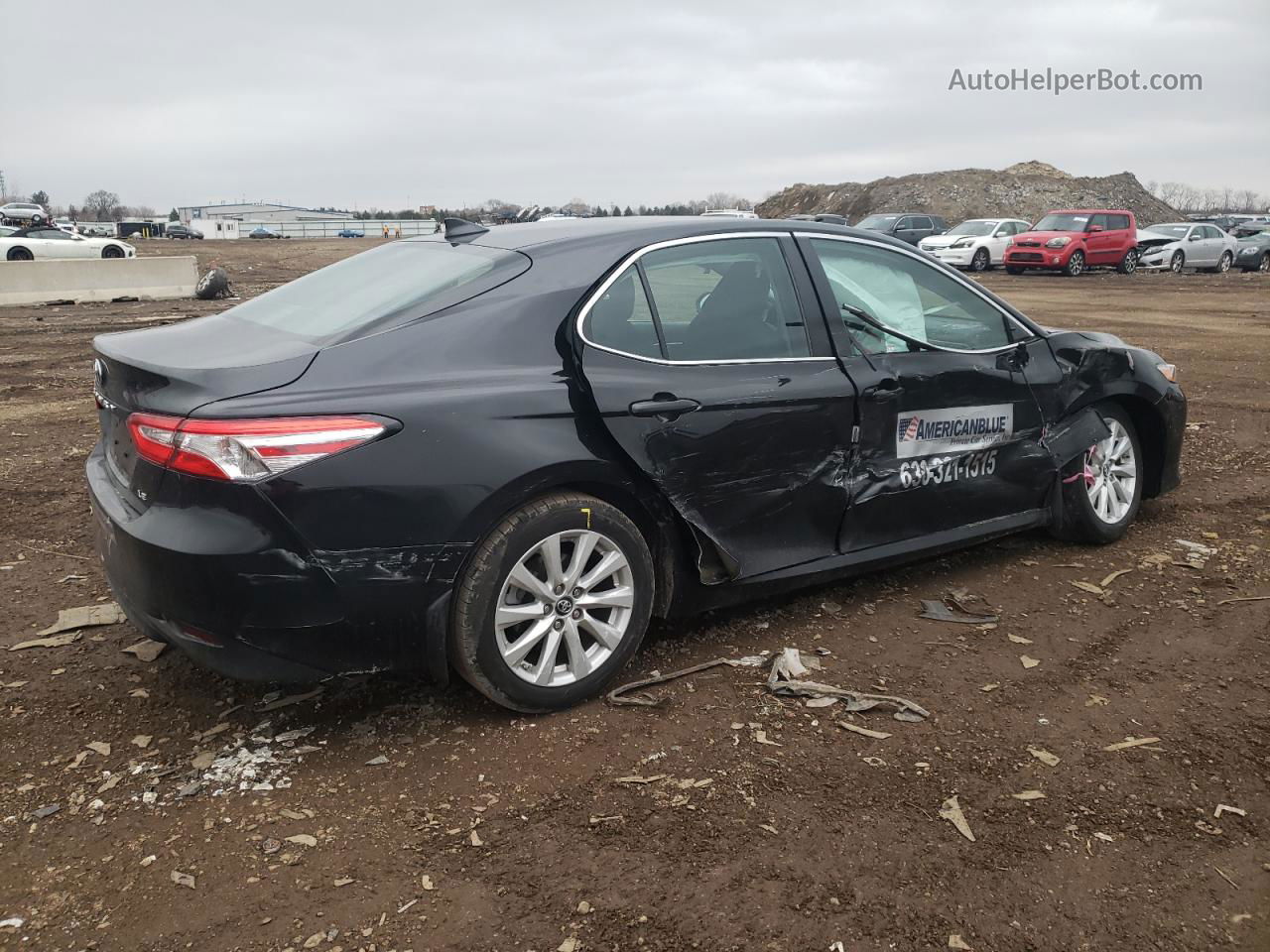 2019 Toyota Camry L Черный vin: 4T1B11HK4KU830974