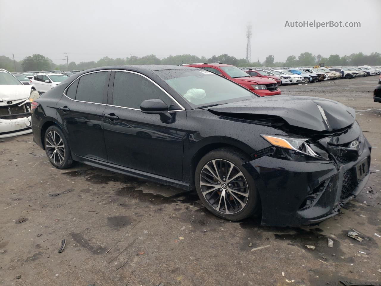 2019 Toyota Camry L Black vin: 4T1B11HK4KU856300