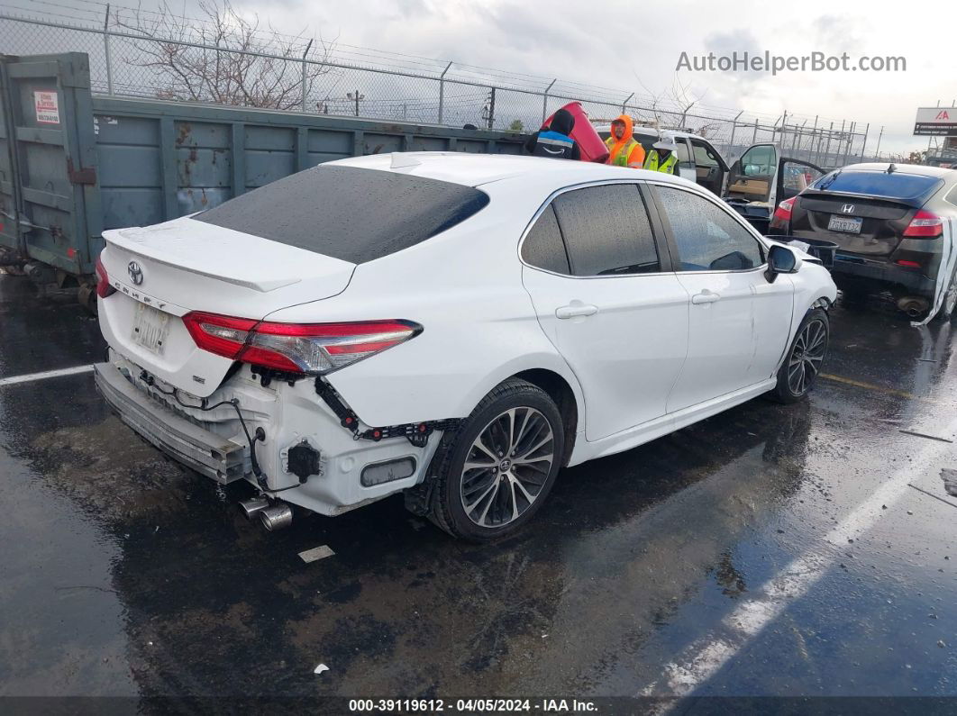 2019 Toyota Camry Se White vin: 4T1B11HK5KU162795