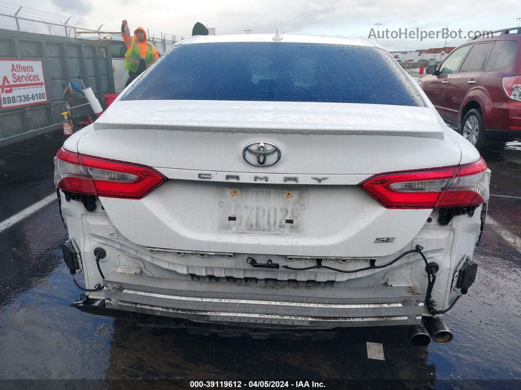 2019 Toyota Camry Se White vin: 4T1B11HK5KU162795