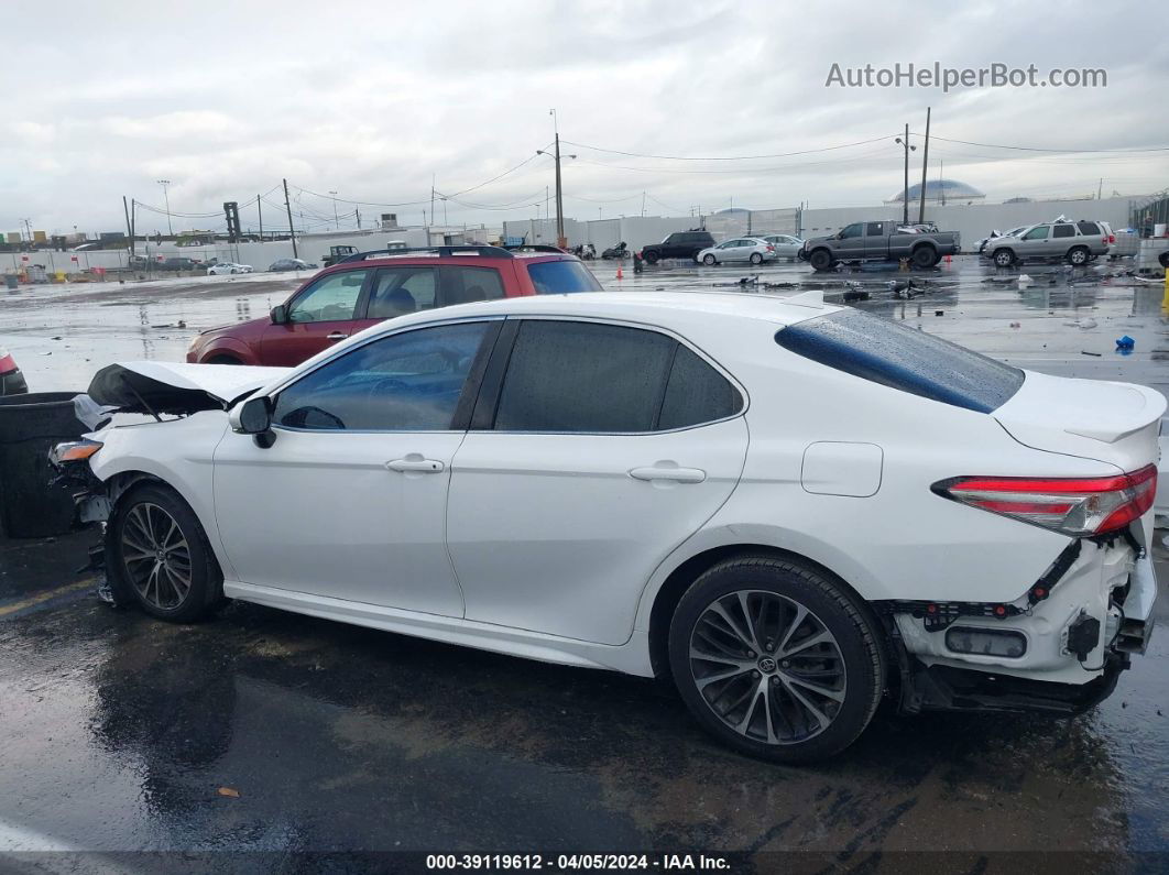 2019 Toyota Camry Se White vin: 4T1B11HK5KU162795