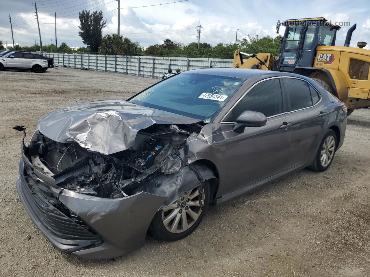 2019 Toyota Camry L Gray vin: 4T1B11HK5KU175689