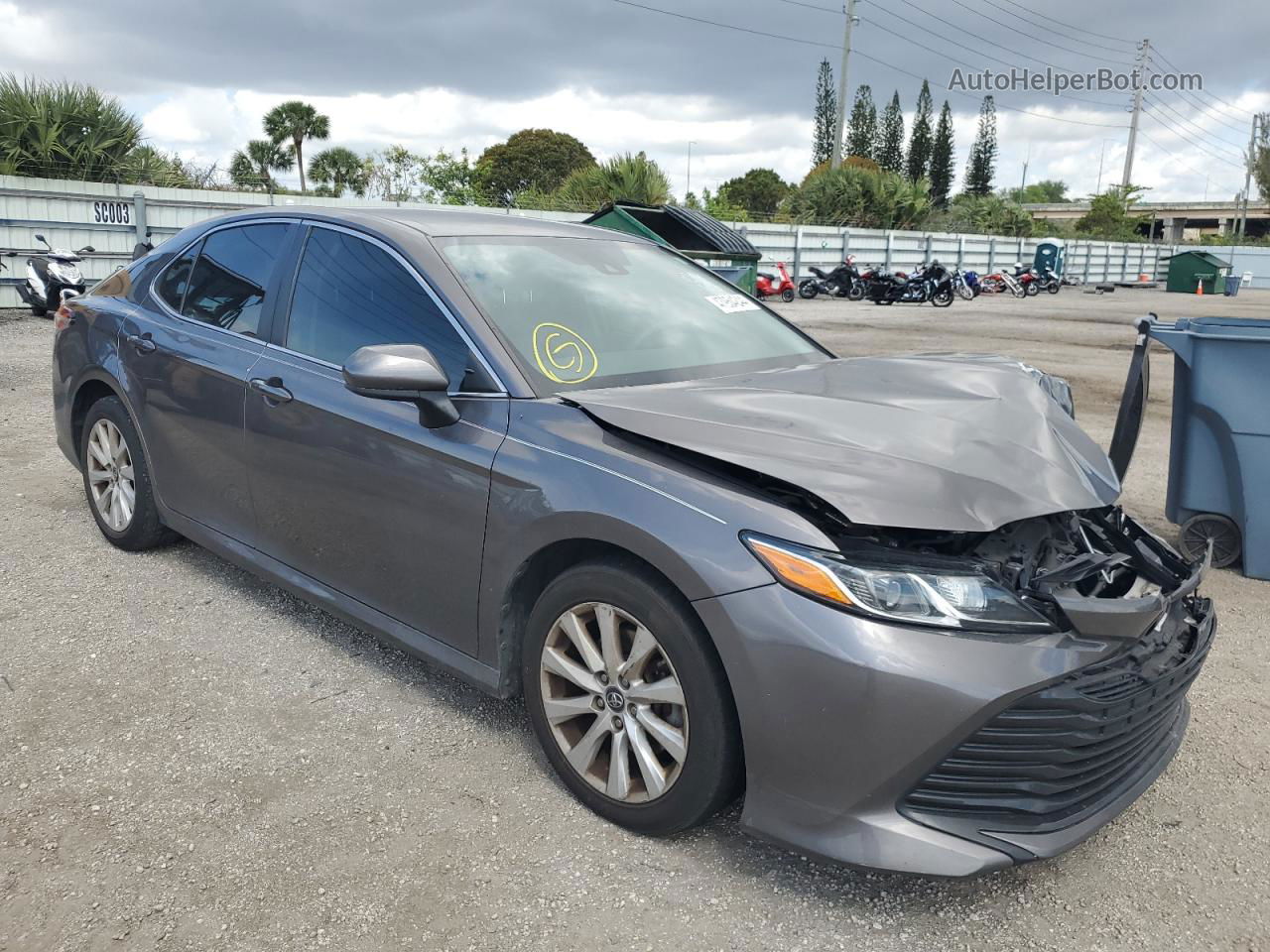 2019 Toyota Camry L Gray vin: 4T1B11HK5KU175689