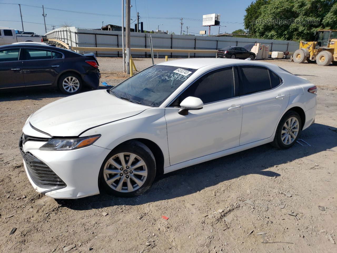 2019 Toyota Camry L White vin: 4T1B11HK5KU238905