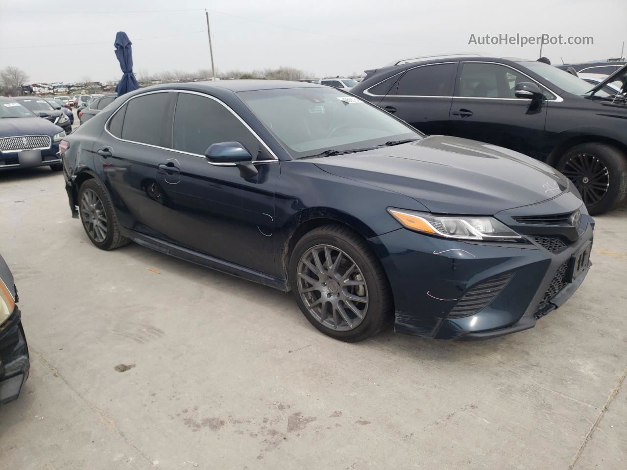 2019 Toyota Camry L Black vin: 4T1B11HK5KU244400