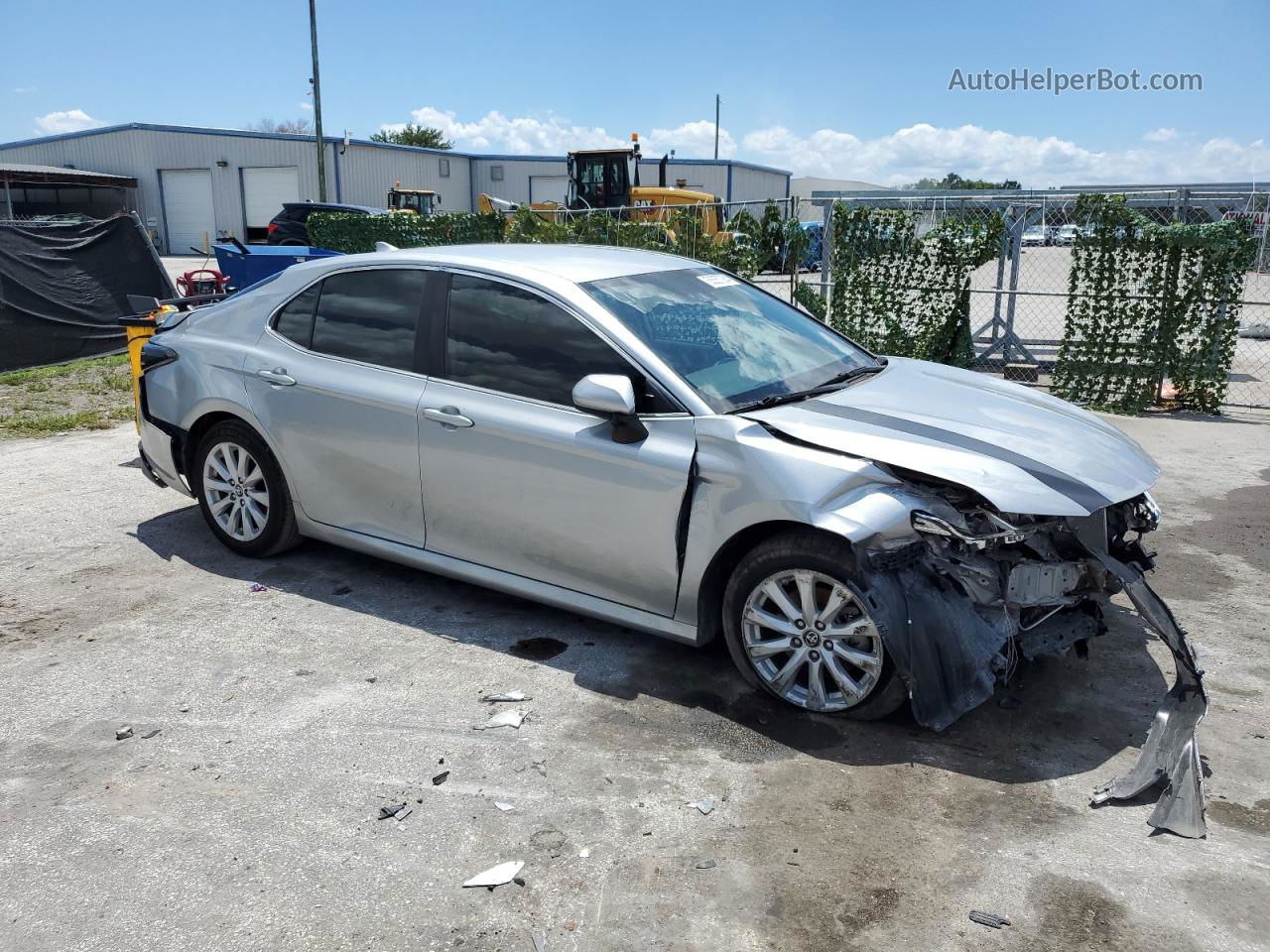 2019 Toyota Camry L Silver vin: 4T1B11HK5KU257566