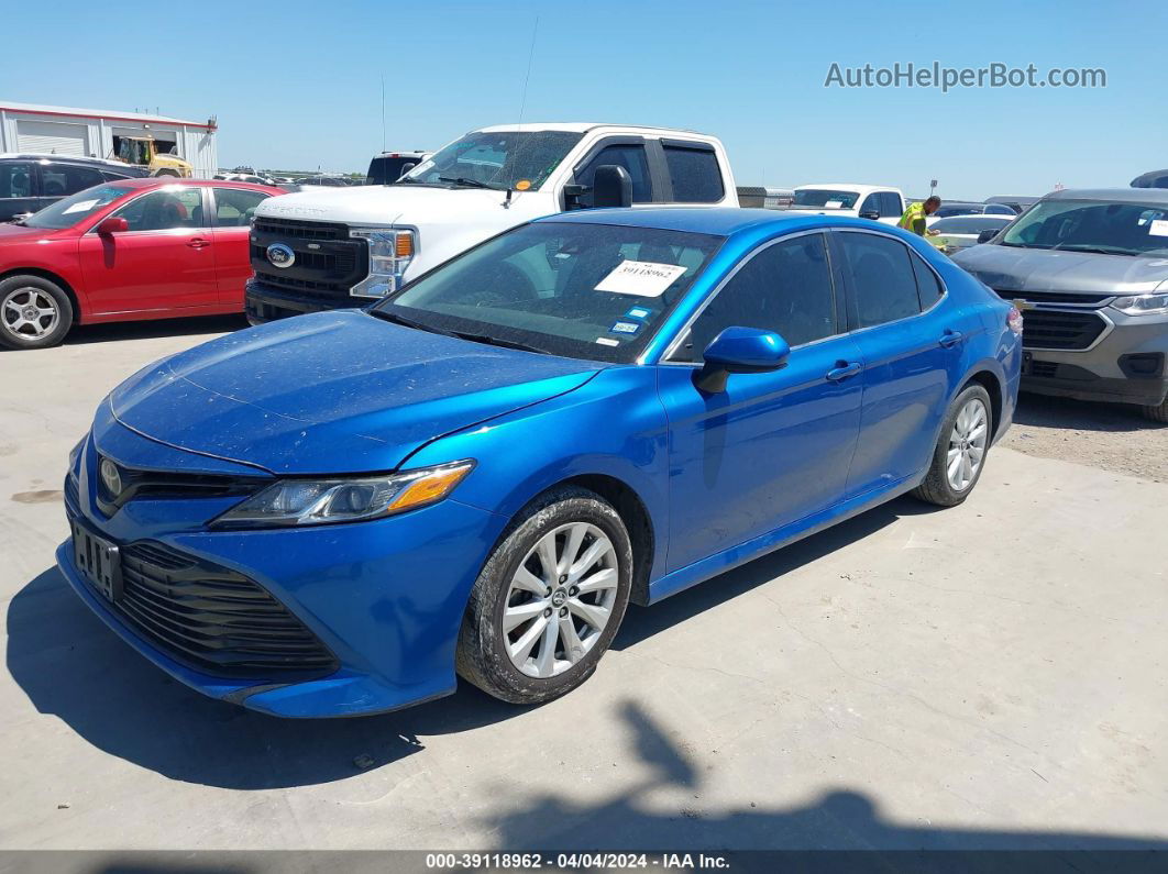 2019 Toyota Camry Le Синий vin: 4T1B11HK5KU271547