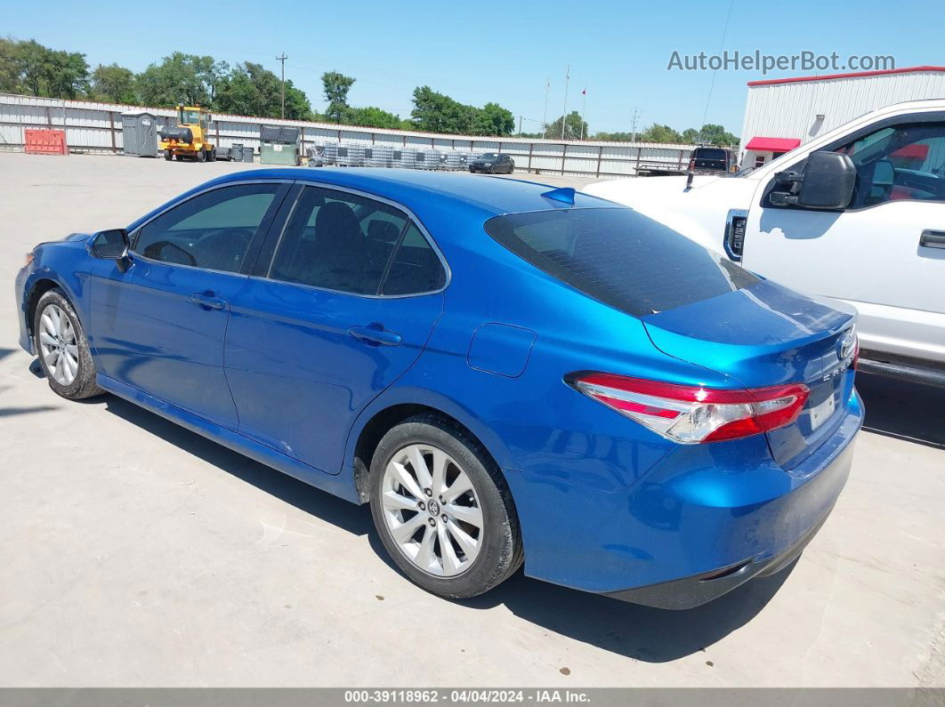 2019 Toyota Camry Le Синий vin: 4T1B11HK5KU271547