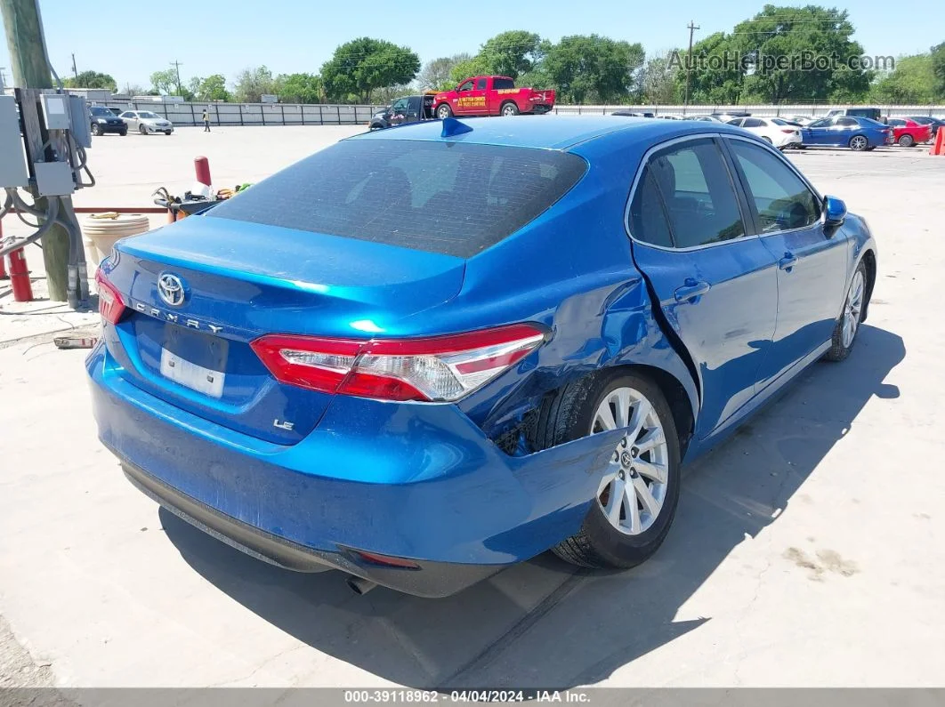 2019 Toyota Camry Le Синий vin: 4T1B11HK5KU271547