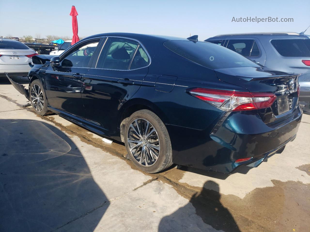 2019 Toyota Camry L Синий vin: 4T1B11HK5KU702954