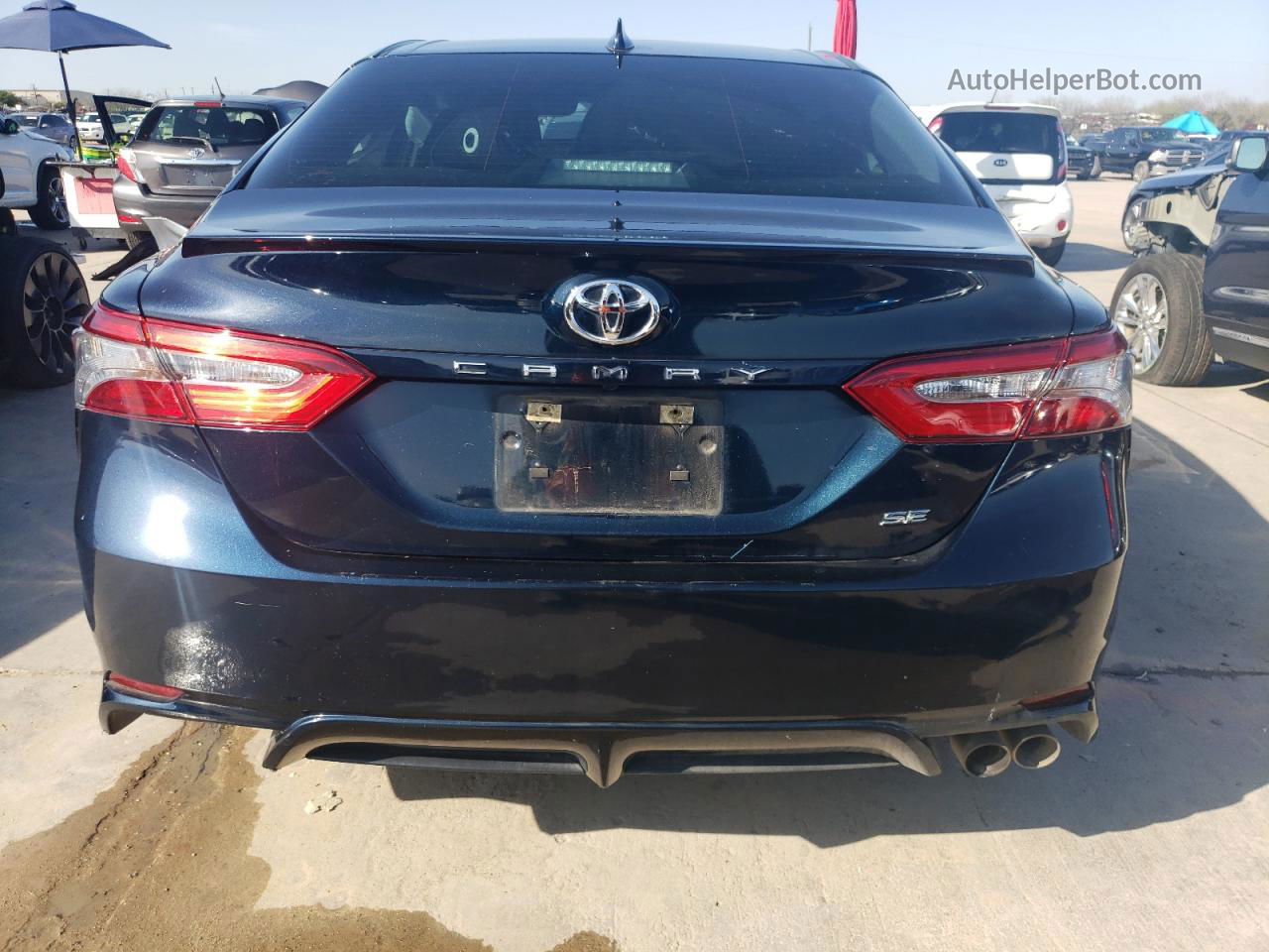 2019 Toyota Camry L Синий vin: 4T1B11HK5KU702954