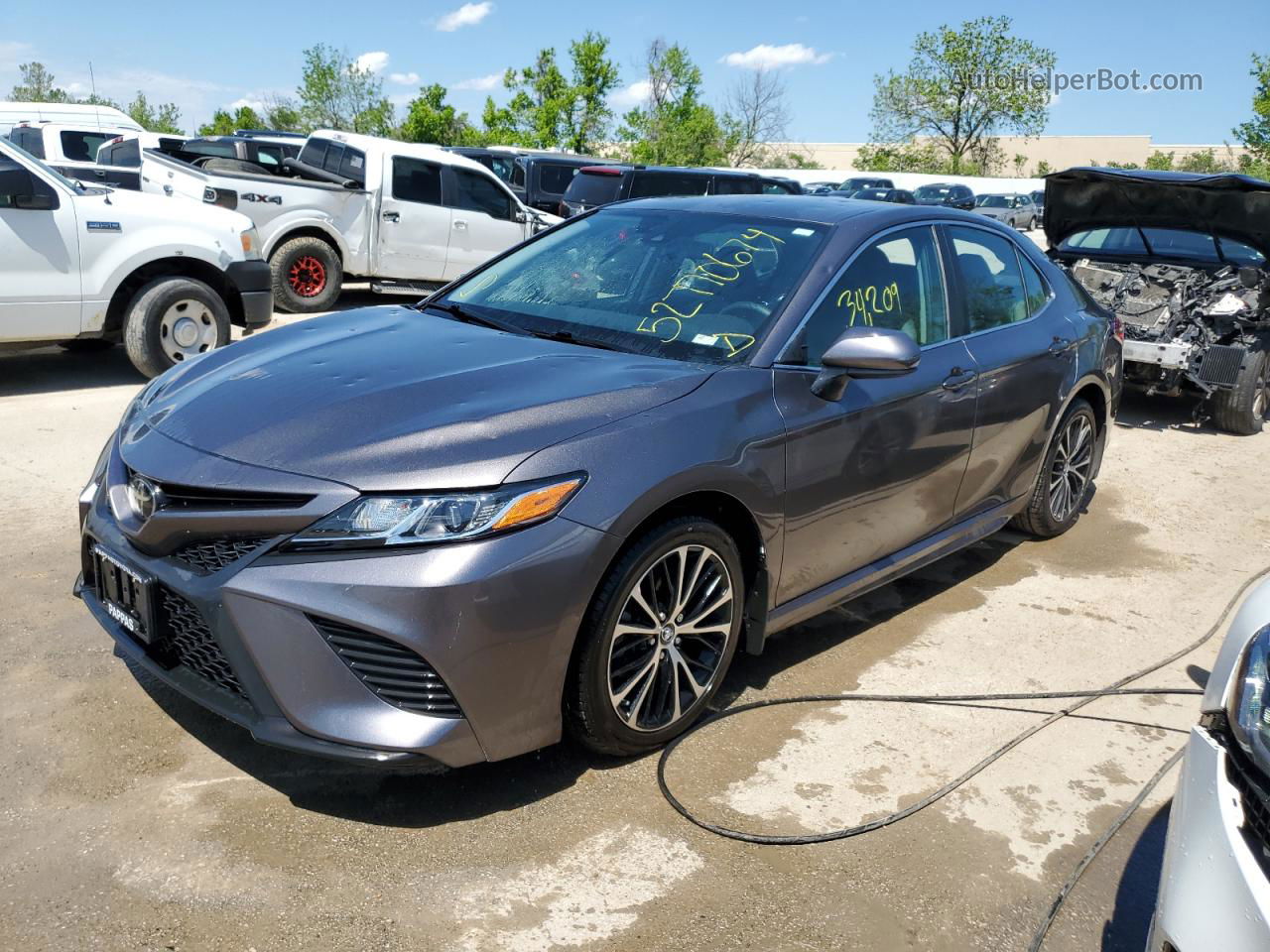 2019 Toyota Camry L Серый vin: 4T1B11HK5KU715736