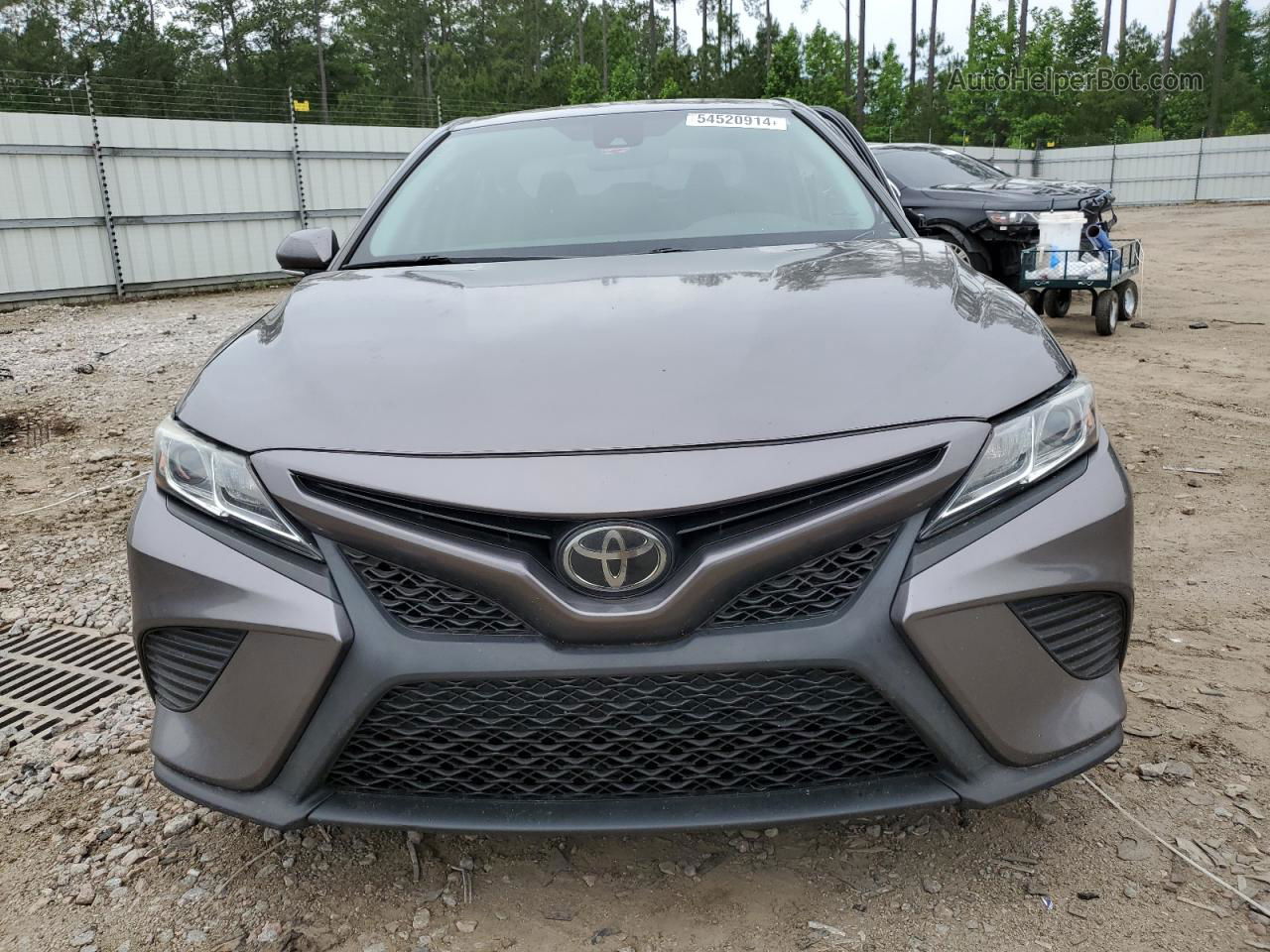 2019 Toyota Camry L Серый vin: 4T1B11HK5KU717955