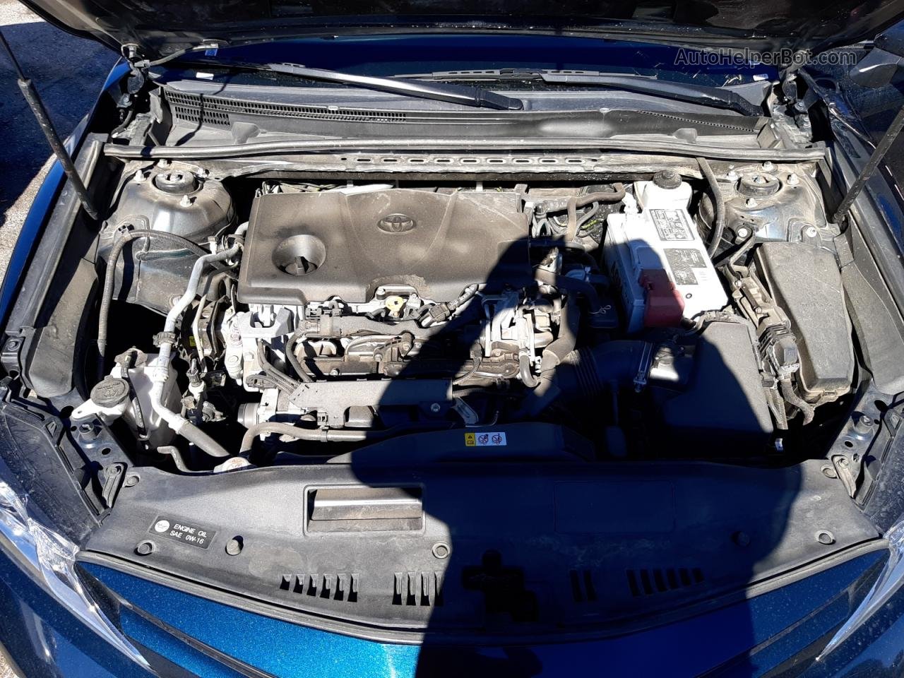 2019 Toyota Camry L Blue vin: 4T1B11HK5KU722198