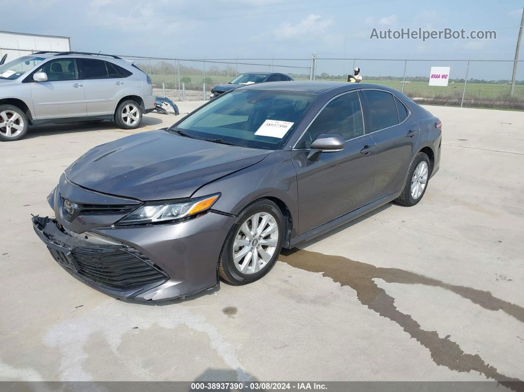 2019 Toyota Camry Le Gray vin: 4T1B11HK5KU735372