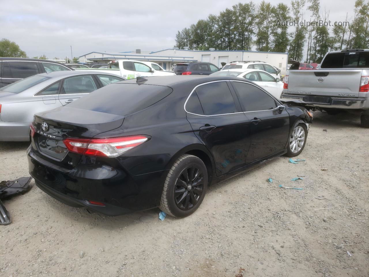 2019 Toyota Camry L Black vin: 4T1B11HK5KU745447