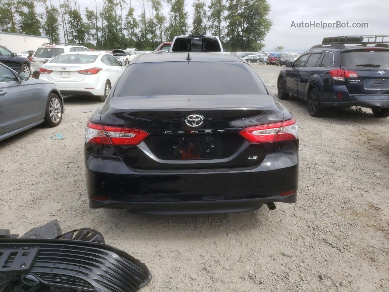 2019 Toyota Camry L Black vin: 4T1B11HK5KU745447