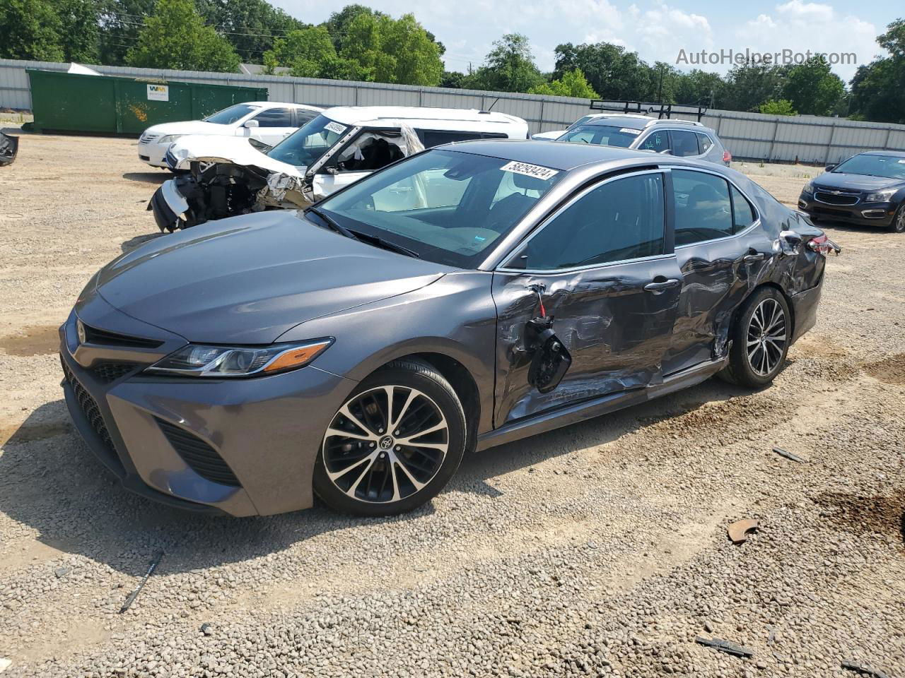 2019 Toyota Camry L Charcoal vin: 4T1B11HK5KU793627