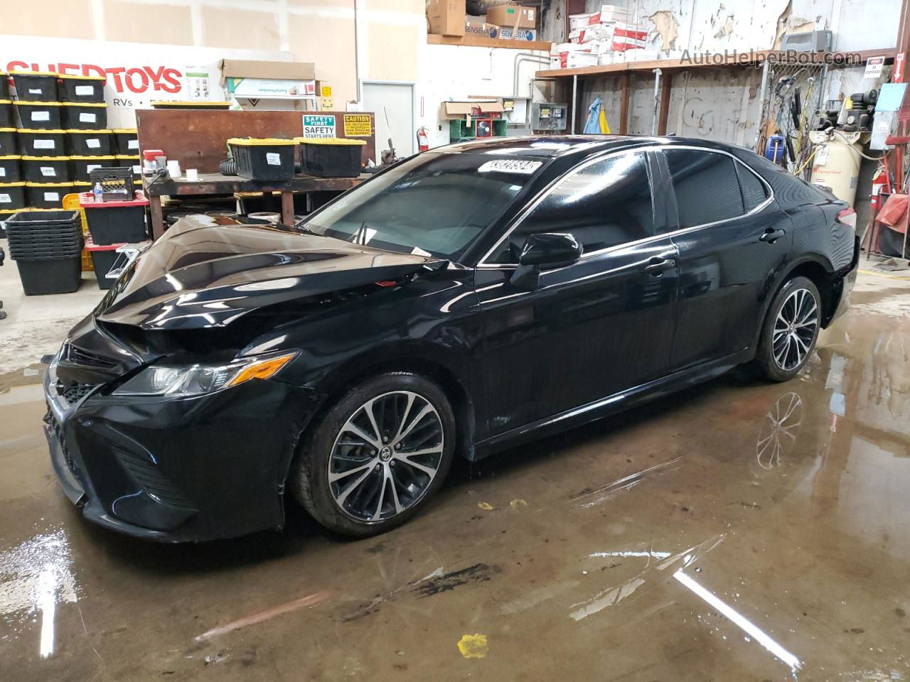 2019 Toyota Camry L Black vin: 4T1B11HK5KU794809