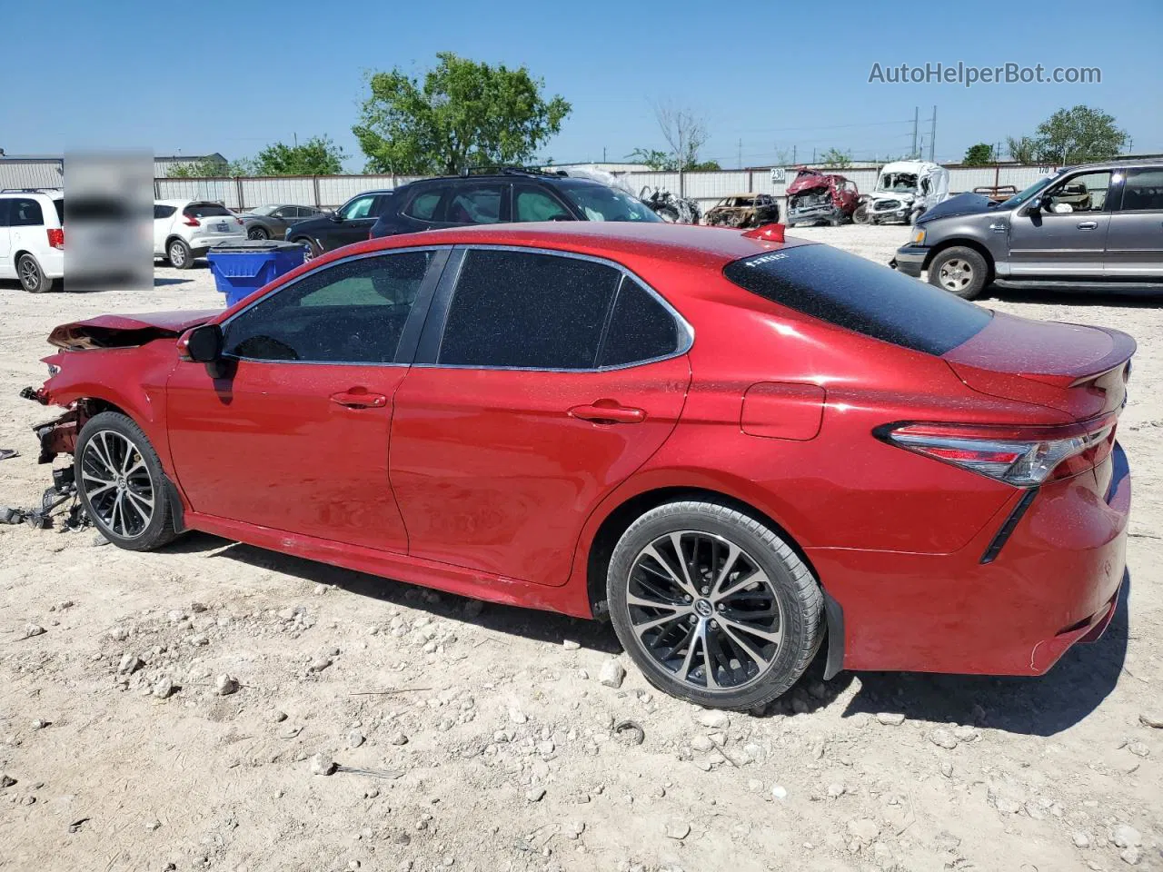 2019 Toyota Camry L Red vin: 4T1B11HK6KU161607