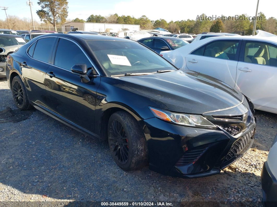 2019 Toyota Camry Se Black vin: 4T1B11HK6KU177127