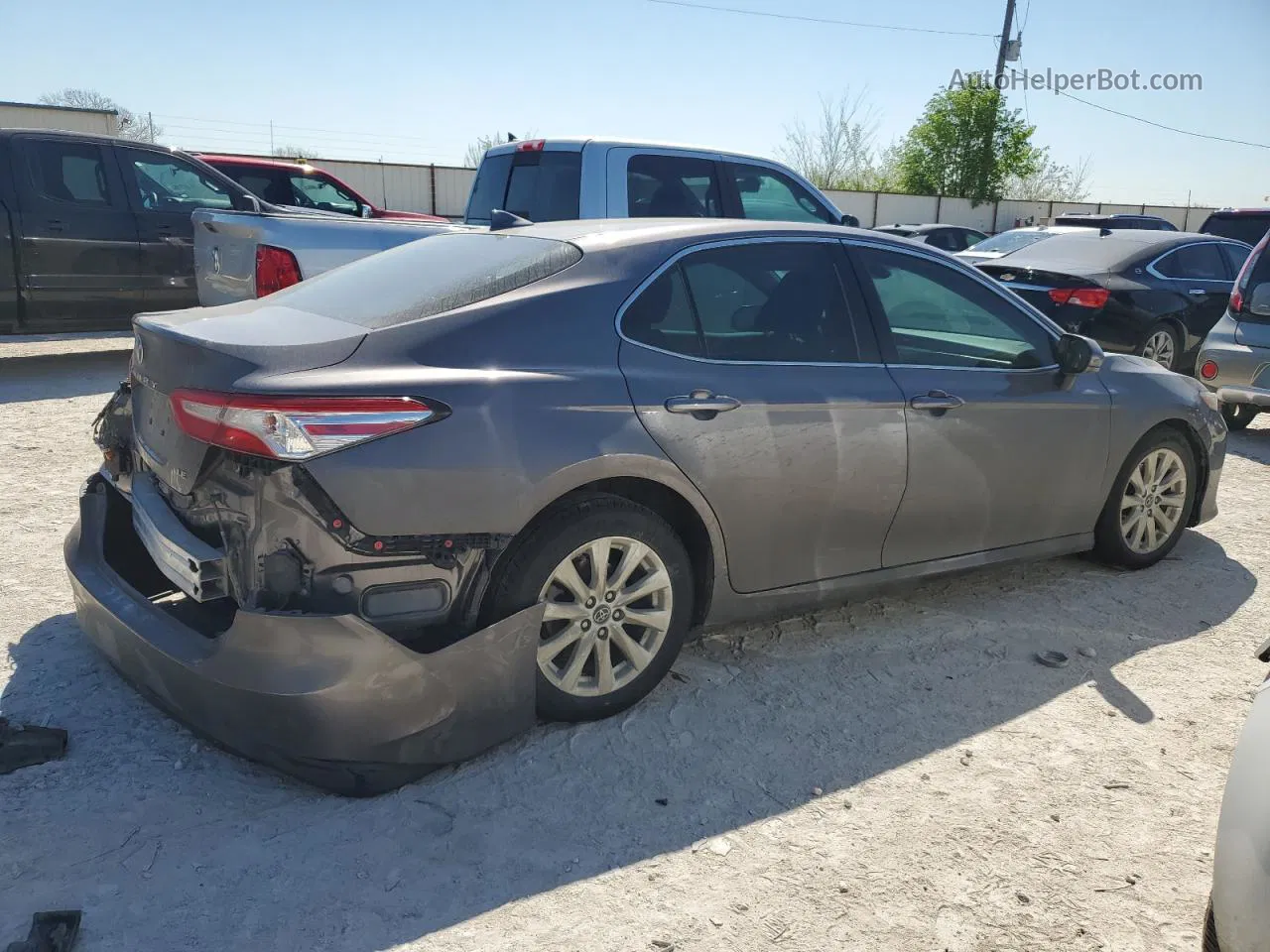 2019 Toyota Camry L Gray vin: 4T1B11HK6KU186829