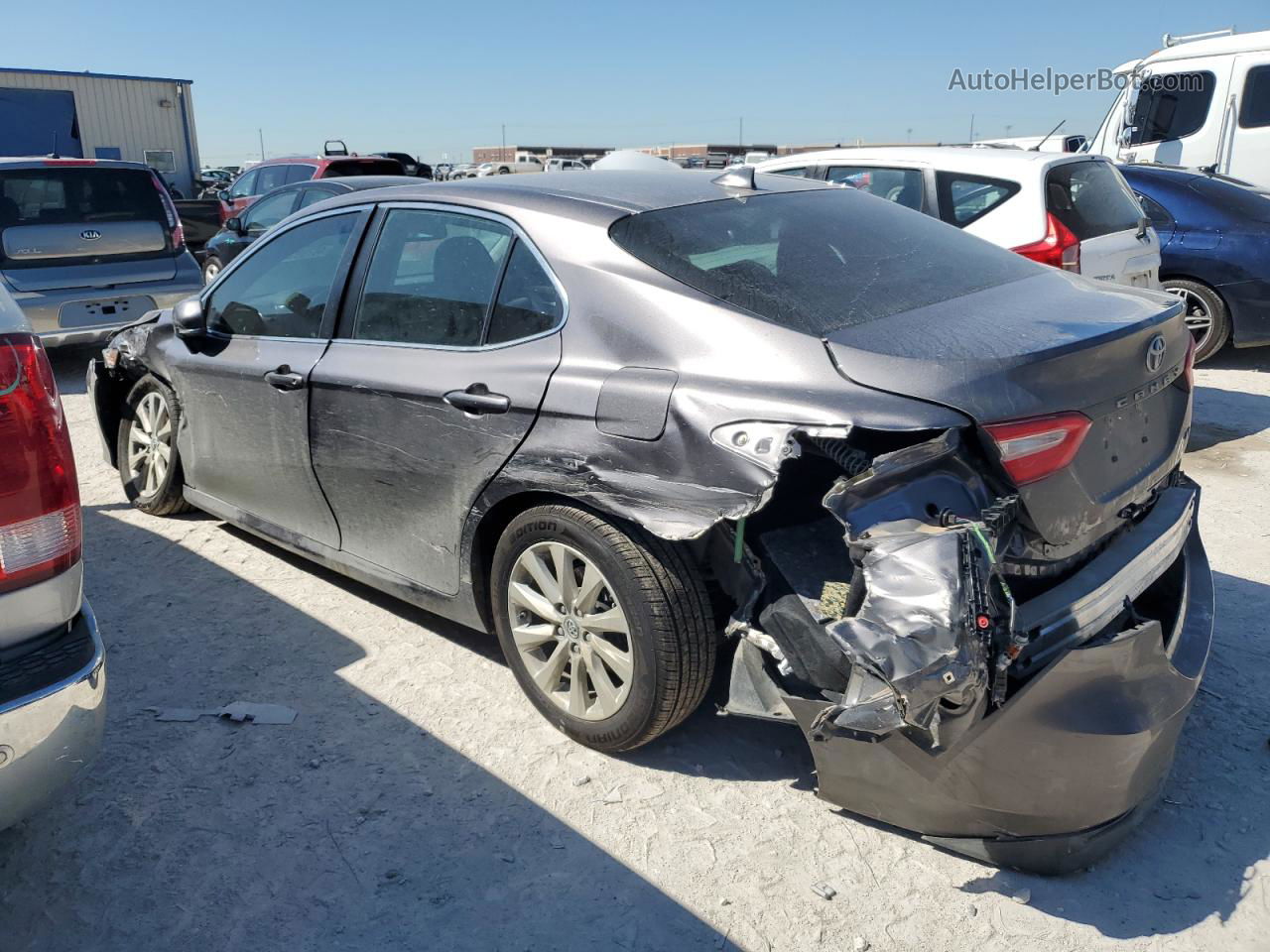 2019 Toyota Camry L Серый vin: 4T1B11HK6KU186829