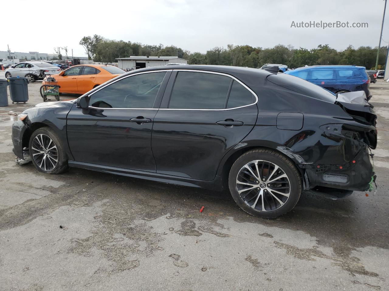 2019 Toyota Camry L Black vin: 4T1B11HK6KU194686