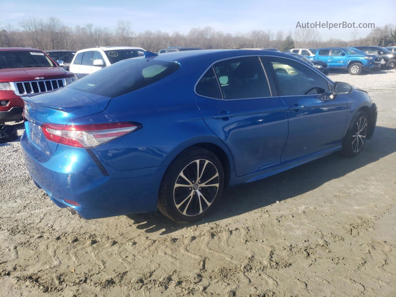 2019 Toyota Camry L Blue vin: 4T1B11HK6KU209462