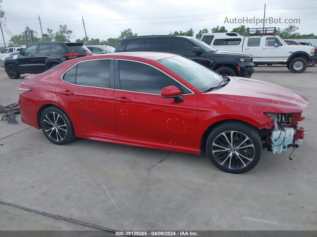 2019 Toyota Camry Se Red vin: 4T1B11HK6KU219960