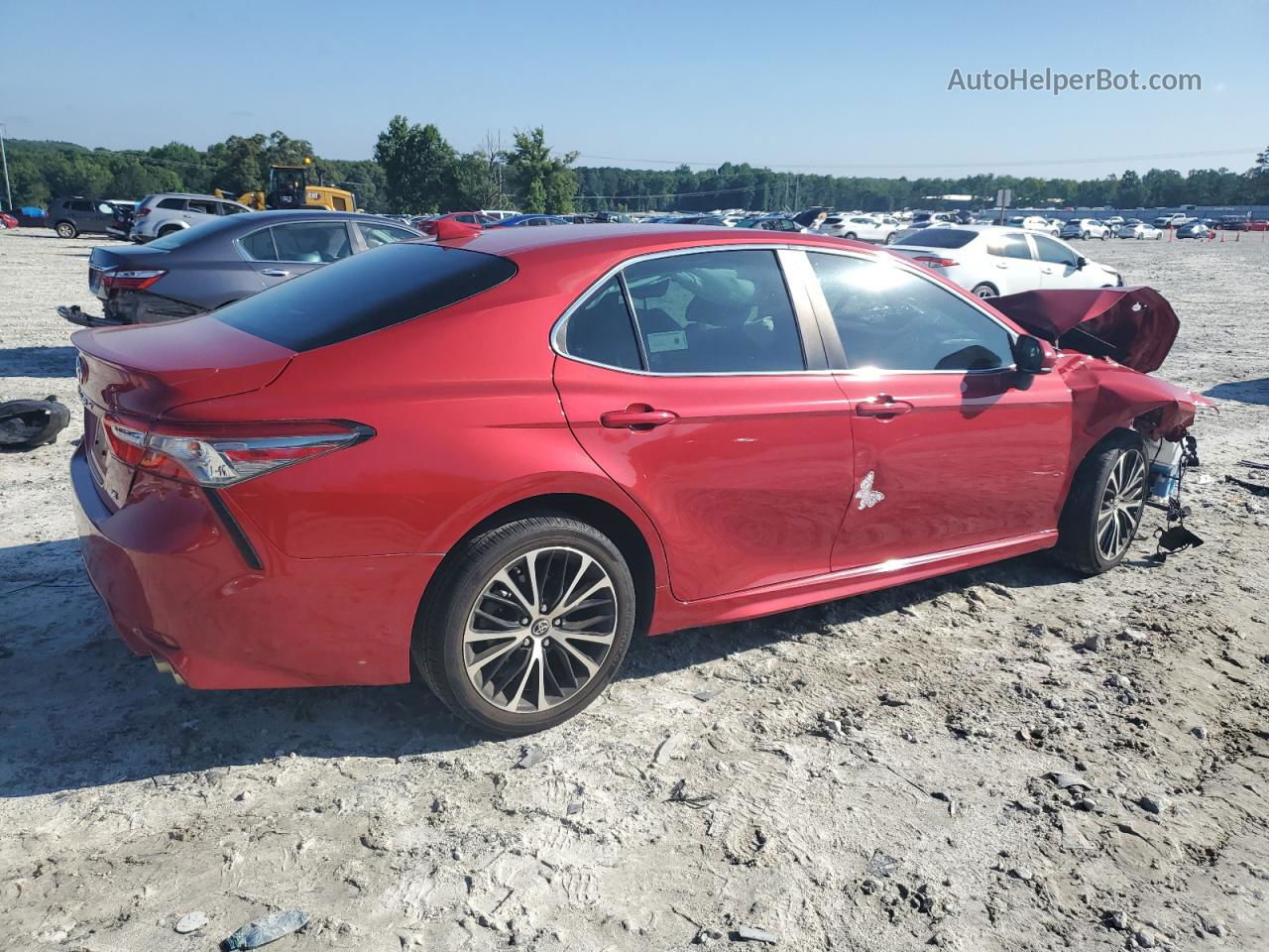 2019 Toyota Camry L Red vin: 4T1B11HK6KU236306