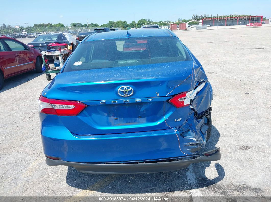 2019 Toyota Camry Le Blue vin: 4T1B11HK6KU261433