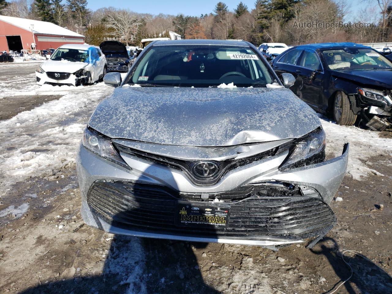 2019 Toyota Camry L Silver vin: 4T1B11HK6KU288583