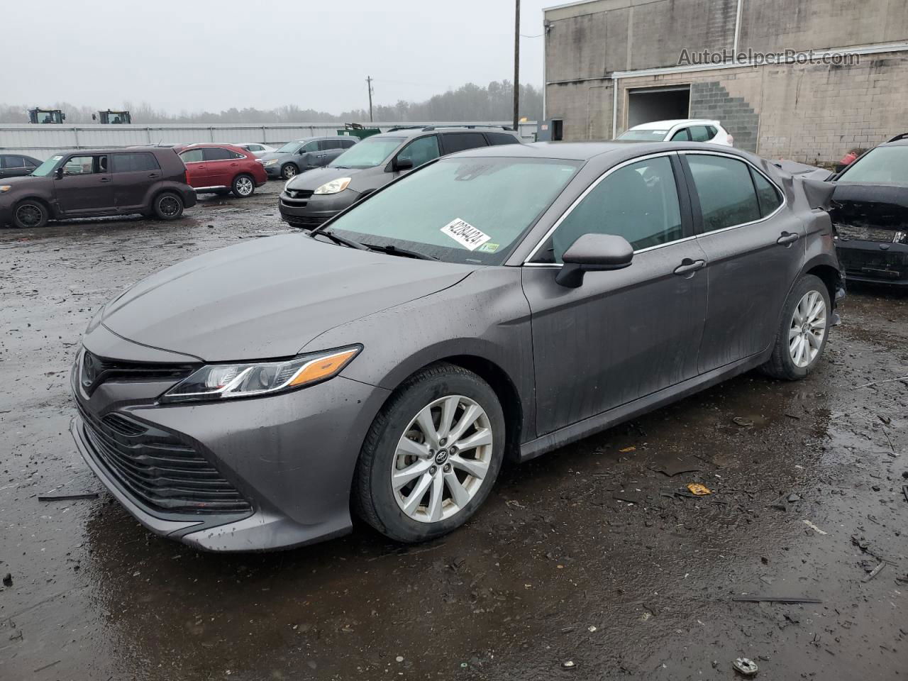 2019 Toyota Camry L Gray vin: 4T1B11HK6KU708522