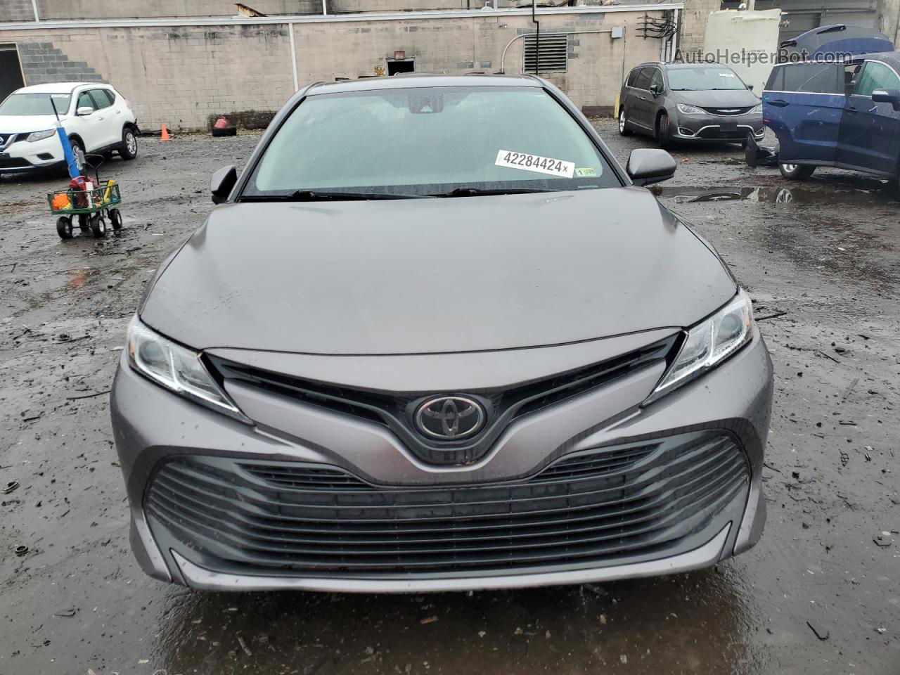 2019 Toyota Camry L Gray vin: 4T1B11HK6KU708522