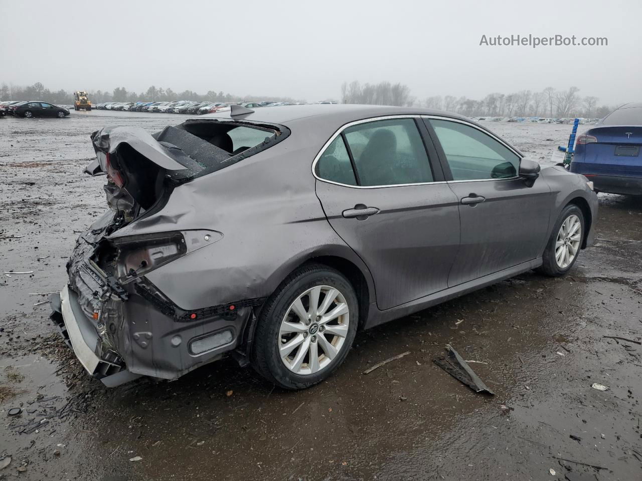 2019 Toyota Camry L Gray vin: 4T1B11HK6KU708522